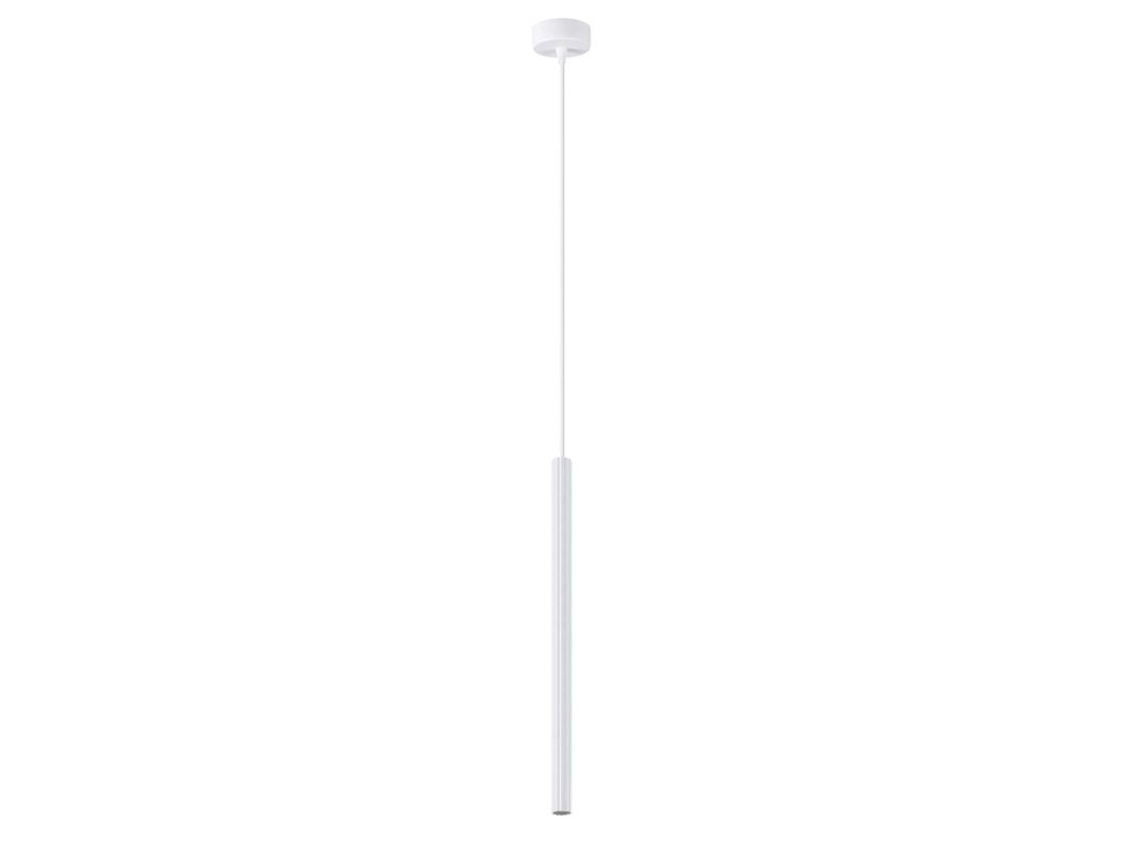 Lampa wisząca ARCANA 1 biała minimalistyczna