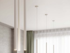 miniaturka Lampa wisząca ARCANA 1 biała minimalistyczna