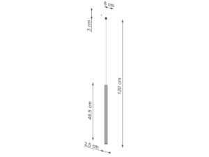 miniaturka Lampa wisząca ARCANA 1 czarna loftowa