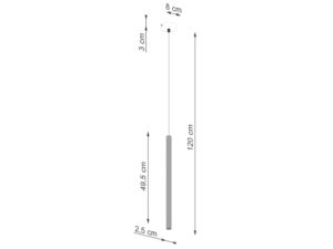 miniaturka Lampa wisząca ARCANA 1 złota glamour