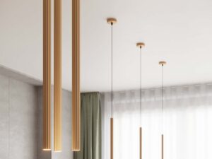 miniaturka Lampa wisząca ARCANA 1 złota glamour