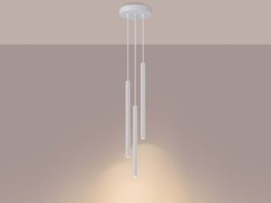 miniaturka Lampa wisząca ARCANA 3P biała elegancka