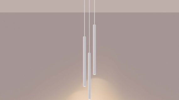 miniaturka Lampa wisząca ARCANA 3P biała elegancka