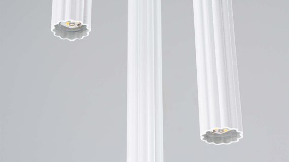 miniaturka Lampa wisząca ARCANA 3P biała elegancka