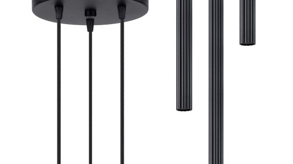 miniaturka Lampa wisząca ARCANA 3P czarna nowoczesna