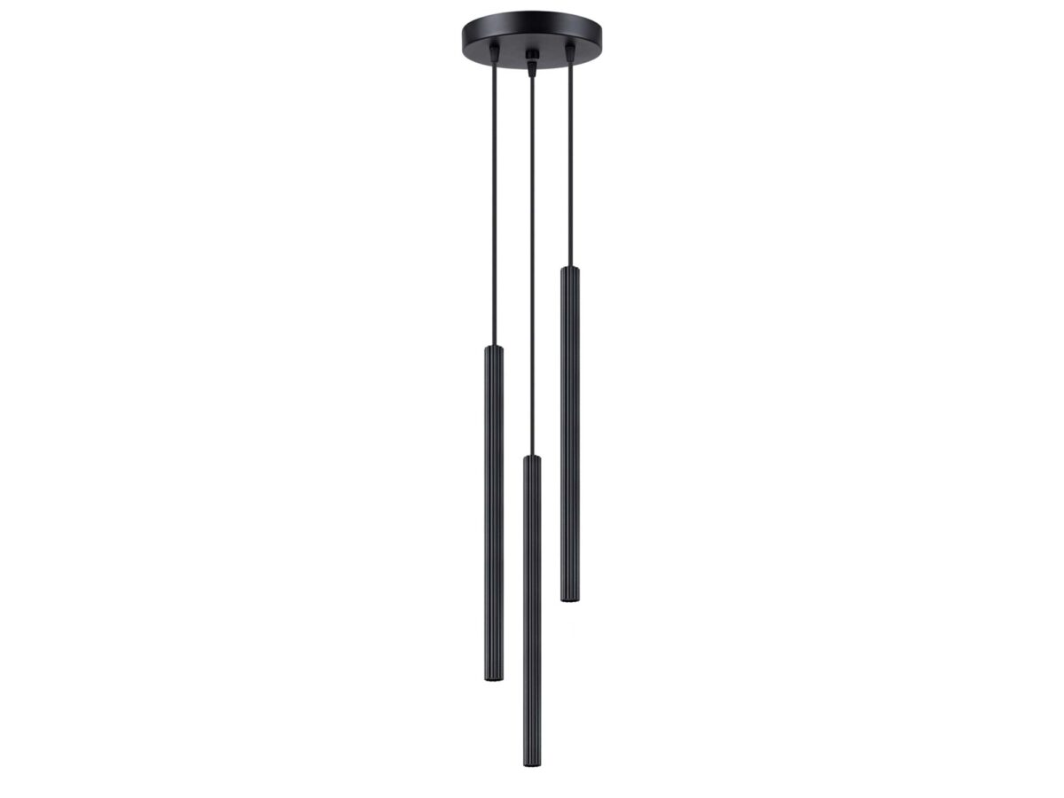 Lampa wisząca ARCANA 3P czarna nowoczesna
