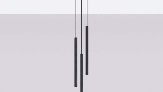 miniaturka Lampa wisząca ARCANA 3P czarna nowoczesna