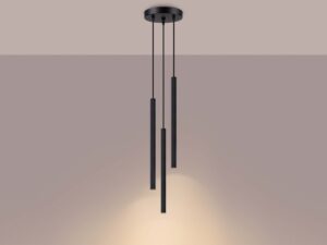 miniaturka Lampa wisząca ARCANA 3P czarna nowoczesna