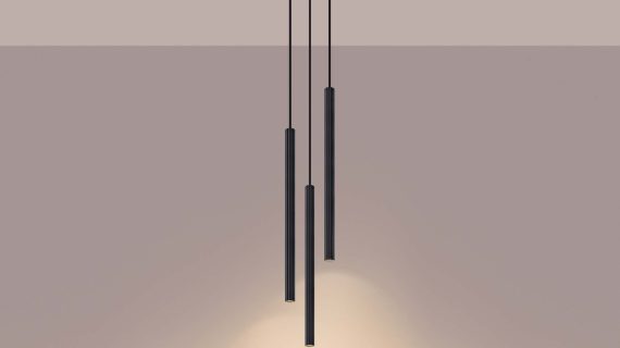 miniaturka Lampa wisząca ARCANA 3P czarna nowoczesna