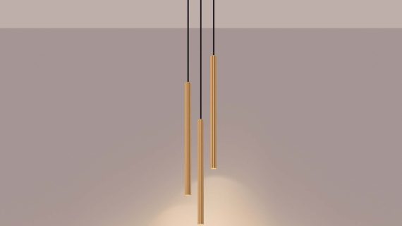 miniaturka Lampa wisząca ARCANA 3P złota elegancka