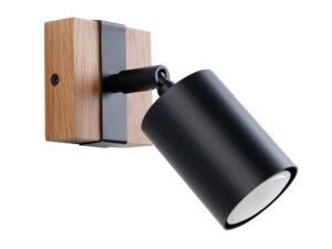 Kinkiet FALKO 1 czarny loftowy