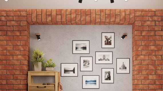 miniaturka Kinkiet FALKO 1 czarny loftowy