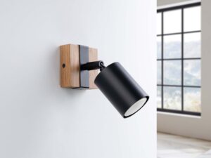 miniaturka Kinkiet FALKO 1 czarny loftowy