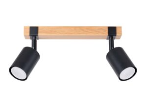 Plafon FALKO 2 czarny nowoczesny sufitowy