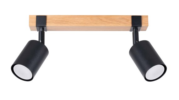 Plafon FALKO 2 czarny nowoczesny sufitowy