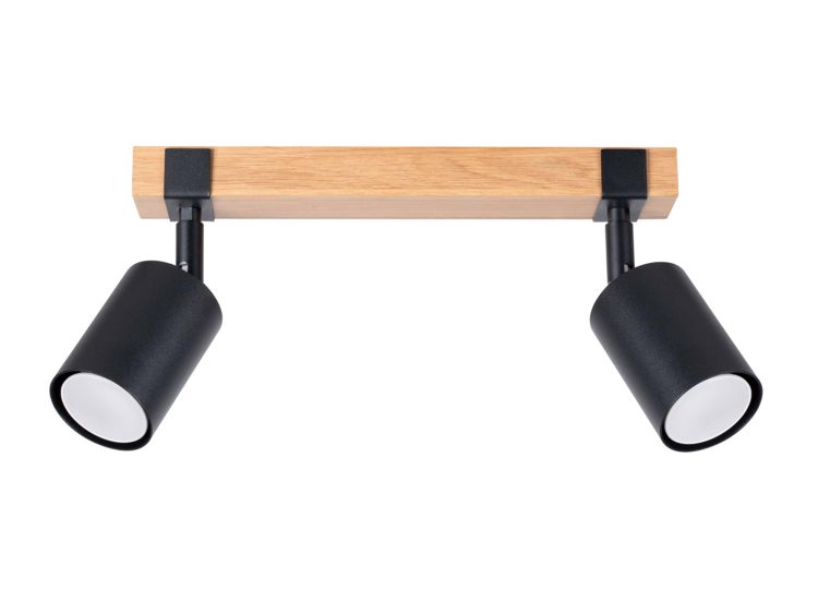 Plafon FALKO 2 czarny nowoczesny sufitowy