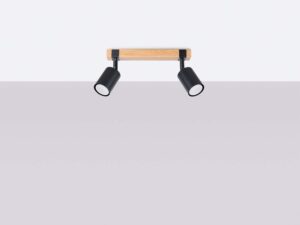 miniaturka Plafon FALKO 2 czarny nowoczesny sufitowy