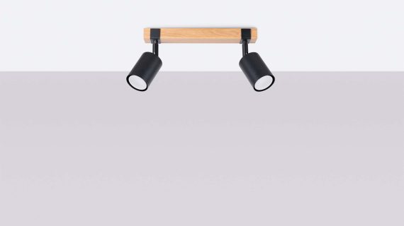 miniaturka Plafon FALKO 2 czarny nowoczesny sufitowy