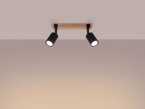 miniaturka Plafon FALKO 2 czarny nowoczesny sufitowy