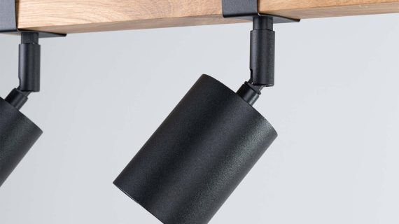 miniaturka Plafon FALKO 3 czarny minimalistyczny