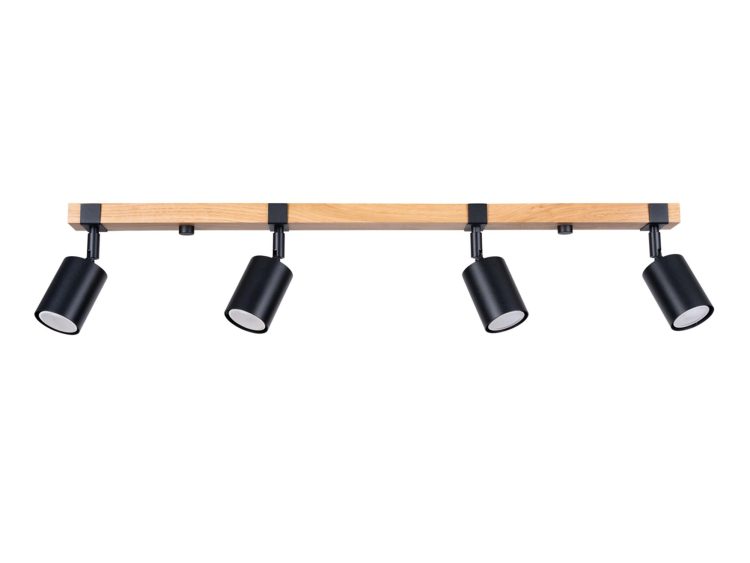 Plafon FALKO 4 czarny designerski LED