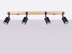 miniaturka Plafon FALKO 4 czarny designerski LED