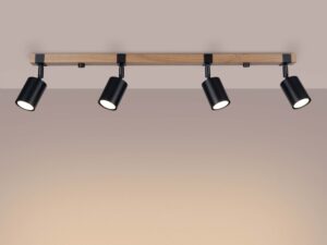 miniaturka Plafon FALKO 4 czarny designerski LED