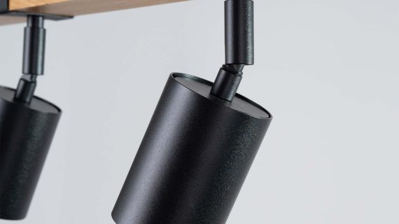 miniaturka Plafon FALKO 4 czarny designerski LED