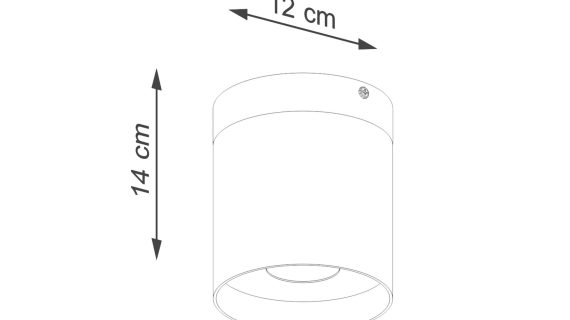 miniaturka Plafon RIFT czarny nowoczesny sufitowy
