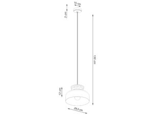 miniaturka Lampa wisząca MARLA biała elegancka