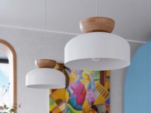 miniaturka Lampa wisząca MARLA biała elegancka