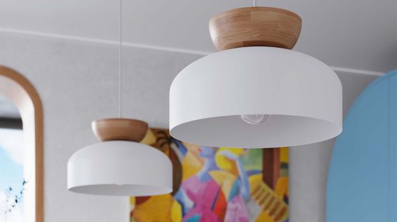 miniaturka Lampa wisząca MARLA biała elegancka