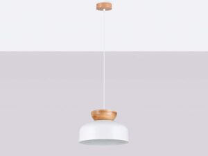 miniaturka Lampa wisząca MARLA biała elegancka