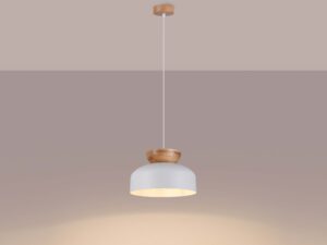 miniaturka Lampa wisząca MARLA biała elegancka