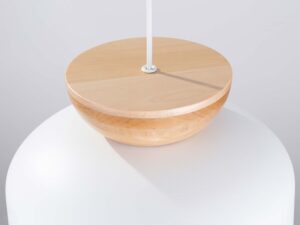 miniaturka Lampa wisząca MARLA biała elegancka