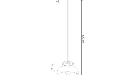 miniaturka Lampa wisząca MARLA czarna loftowa
