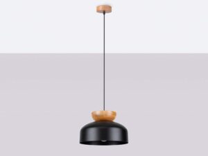 miniaturka Lampa wisząca MARLA czarna loftowa