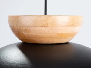 miniaturka Lampa wisząca MARLA czarna loftowa