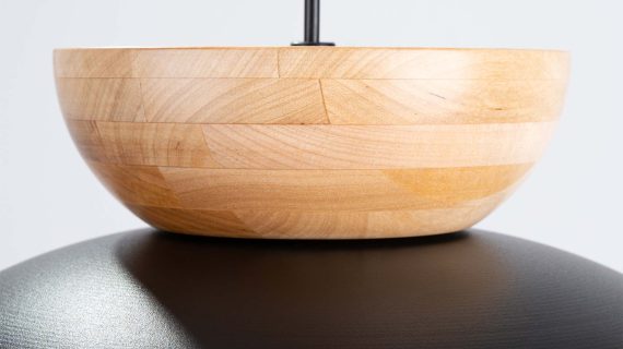 miniaturka Lampa wisząca MARLA czarna loftowa