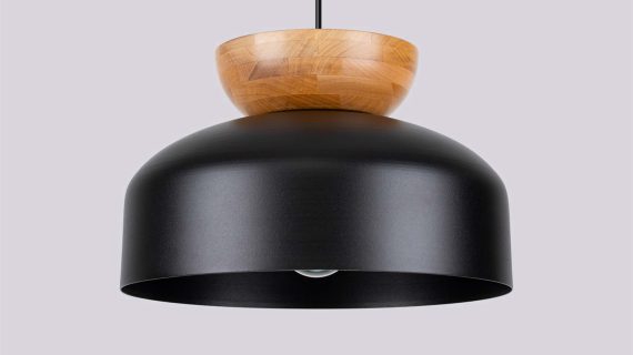 miniaturka Lampa wisząca MARLA czarna loftowa