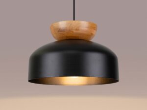 miniaturka Lampa wisząca MARLA czarna loftowa