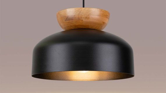 miniaturka Lampa wisząca MARLA czarna loftowa