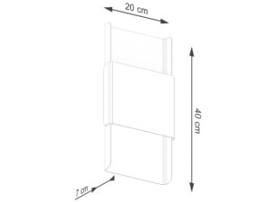 miniaturka Kinkiet DORIN biały minimalistyczny
