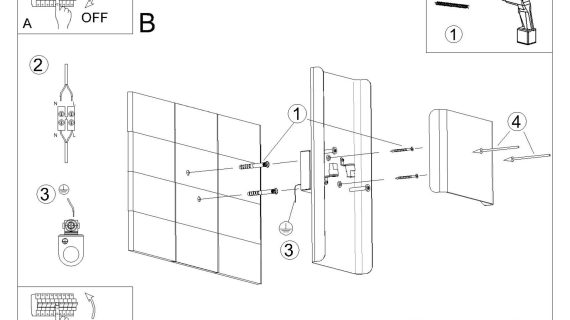 miniaturka Kinkiet DORIN biały minimalistyczny