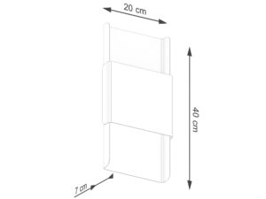 miniaturka Kinkiet DORIN złoty/biały elegancki glamour