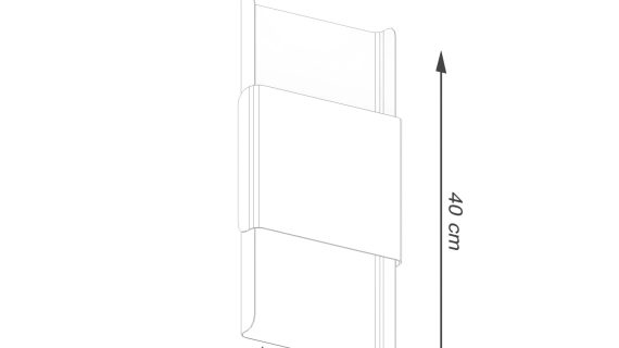 miniaturka Kinkiet DORIN złoty/biały elegancki glamour
