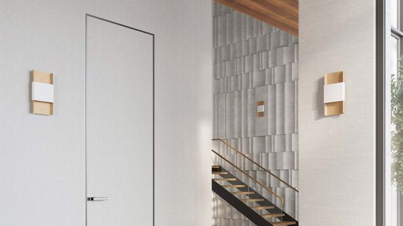 miniaturka Kinkiet DORIN złoty/biały elegancki glamour