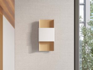 miniaturka Kinkiet DORIN złoty/biały elegancki glamour