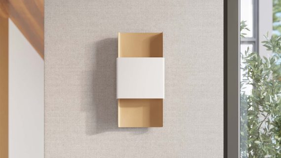 miniaturka Kinkiet DORIN złoty/biały elegancki glamour