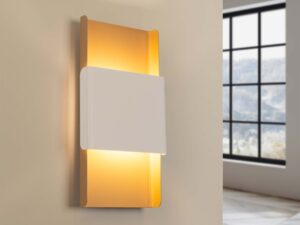 miniaturka Kinkiet DORIN złoty/biały elegancki glamour